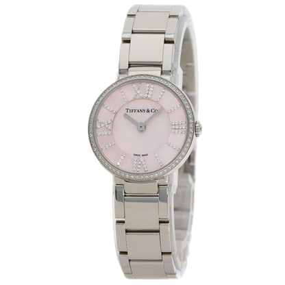 TIFFANY&Co. Atlas 2 Hand Diamond Watches Stainless Steel/Stainless Steel Ladies
