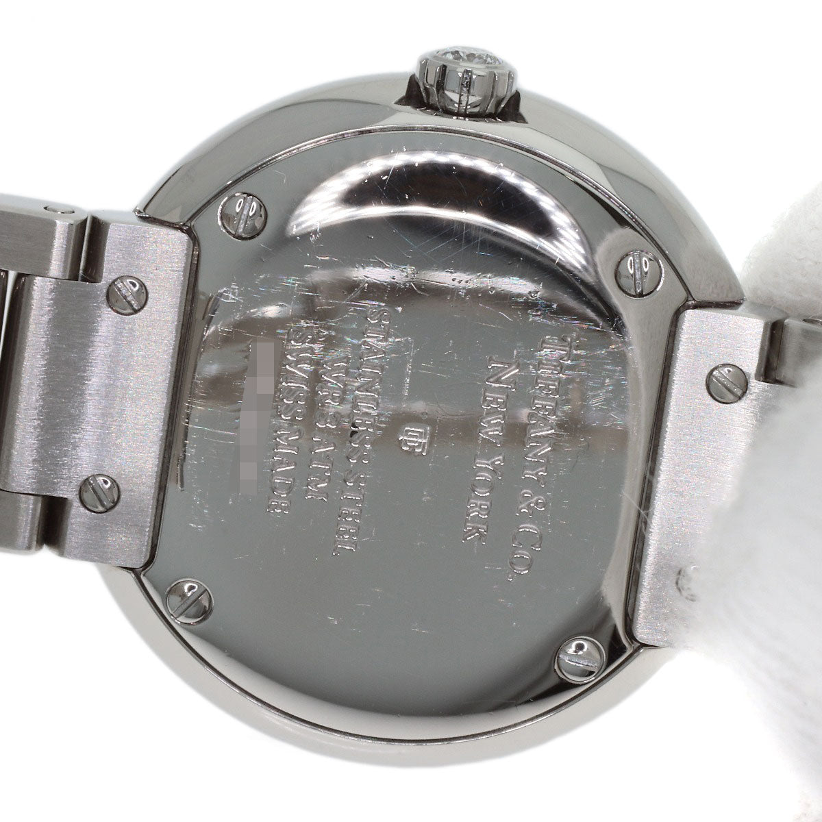 TIFFANY&Co. Atlas 2 Hand Diamond Watches Stainless Steel/Stainless Steel Ladies