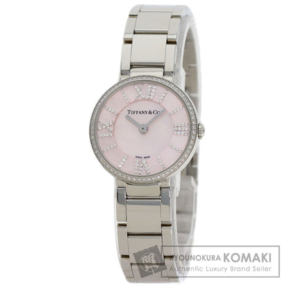 TIFFANY&Co. Atlas 2 Hand Diamond Watches Stainless Steel/Stainless Steel Ladies