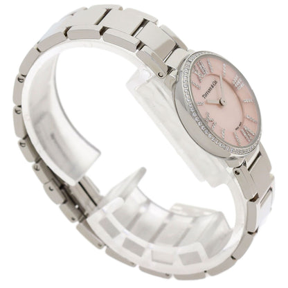 TIFFANY&Co. Atlas 2 Hand Diamond Watches Stainless Steel/Stainless Steel Ladies