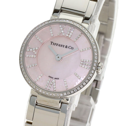 TIFFANY&Co. Atlas 2 Hand Diamond Watches Stainless Steel/Stainless Steel Ladies