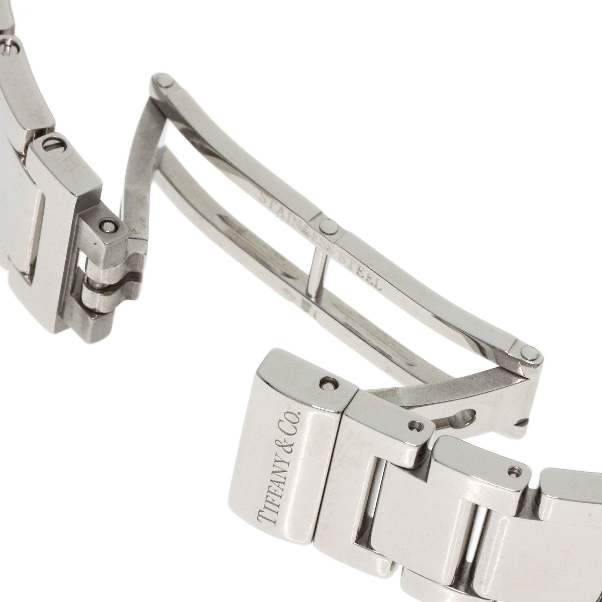 TIFFANY&Co. Atlas 2 Hand Diamond Watches Stainless Steel/Stainless Steel Ladies