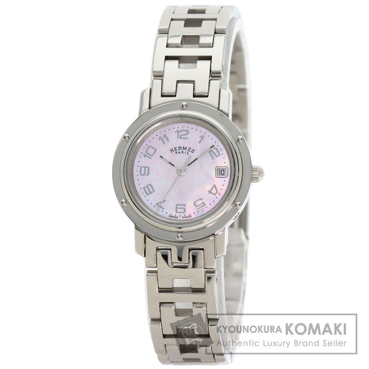 HERMES Clipper Nacre new buckle Watches CL4.210 Stainless Steel/Stainless Steel Ladies