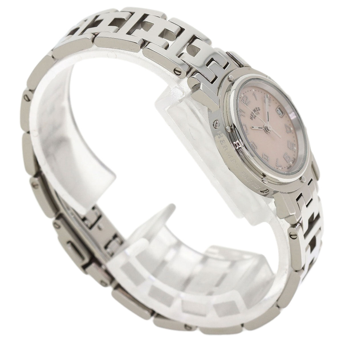 HERMES Clipper Nacre new buckle Watches CL4.210 Stainless Steel/Stainless Steel Ladies