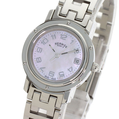 HERMES Clipper Nacre new buckle Watches CL4.210 Stainless Steel/Stainless Steel Ladies