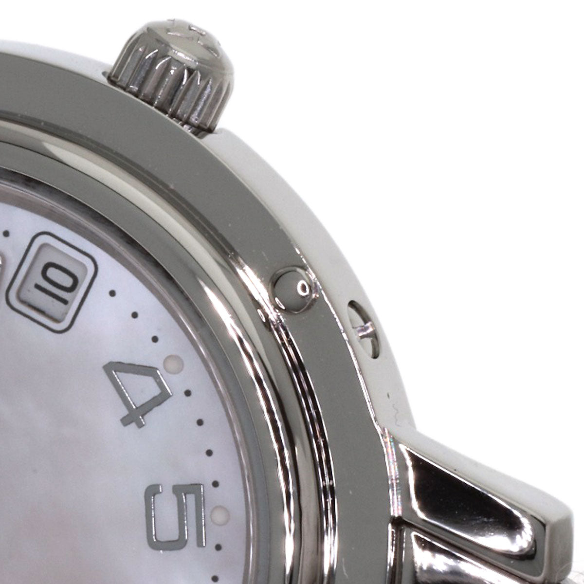 HERMES Clipper Nacre new buckle Watches CL4.210 Stainless Steel/Stainless Steel Ladies