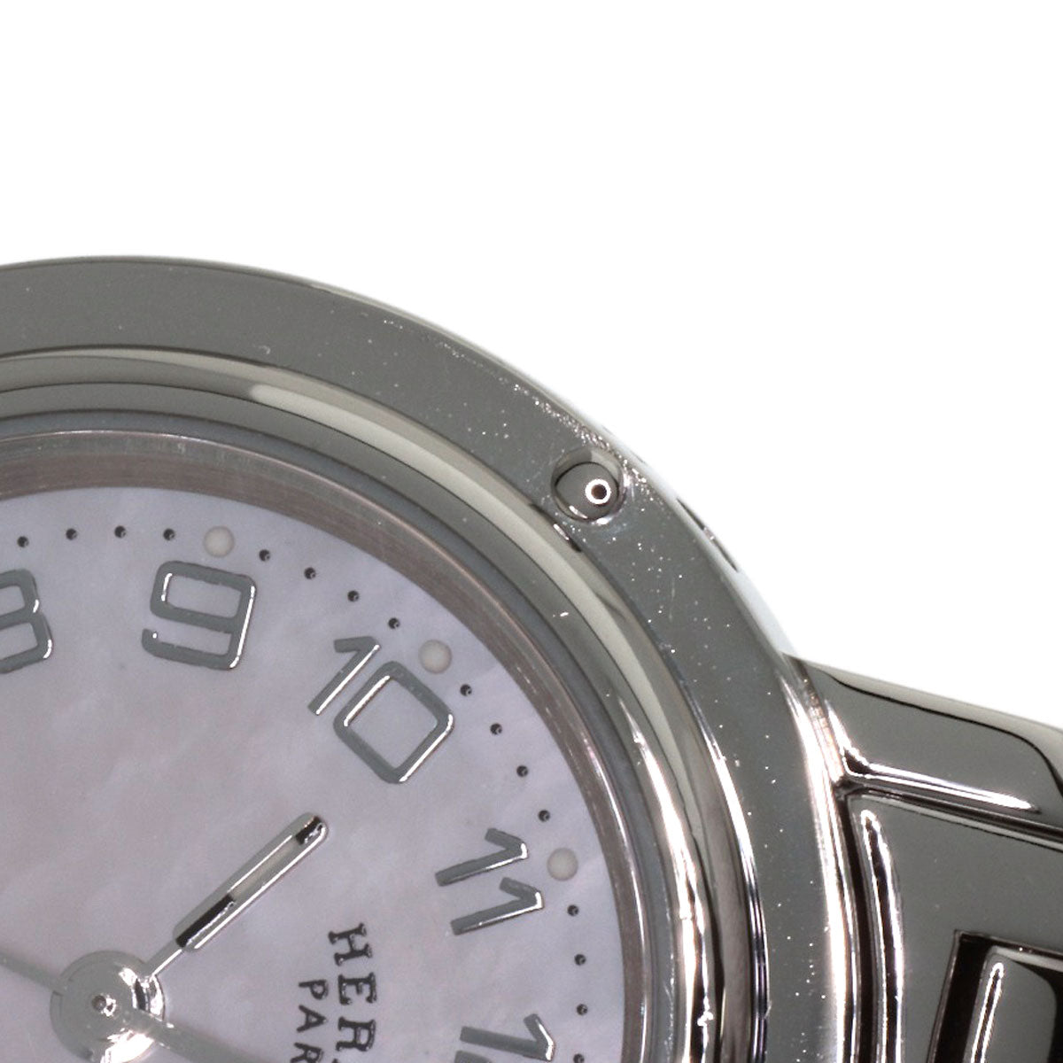 HERMES Clipper Nacre new buckle Watches CL4.210 Stainless Steel/Stainless Steel Ladies