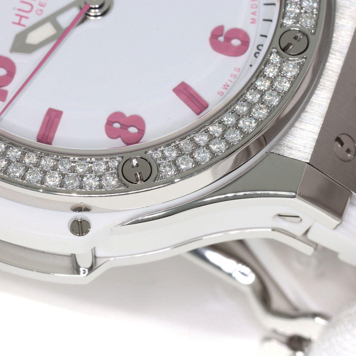 HUBLOT Big bang diamond Watches 361.SE.2090.RW.1104.NAS11 Stainless Steel/Rubber Ladies