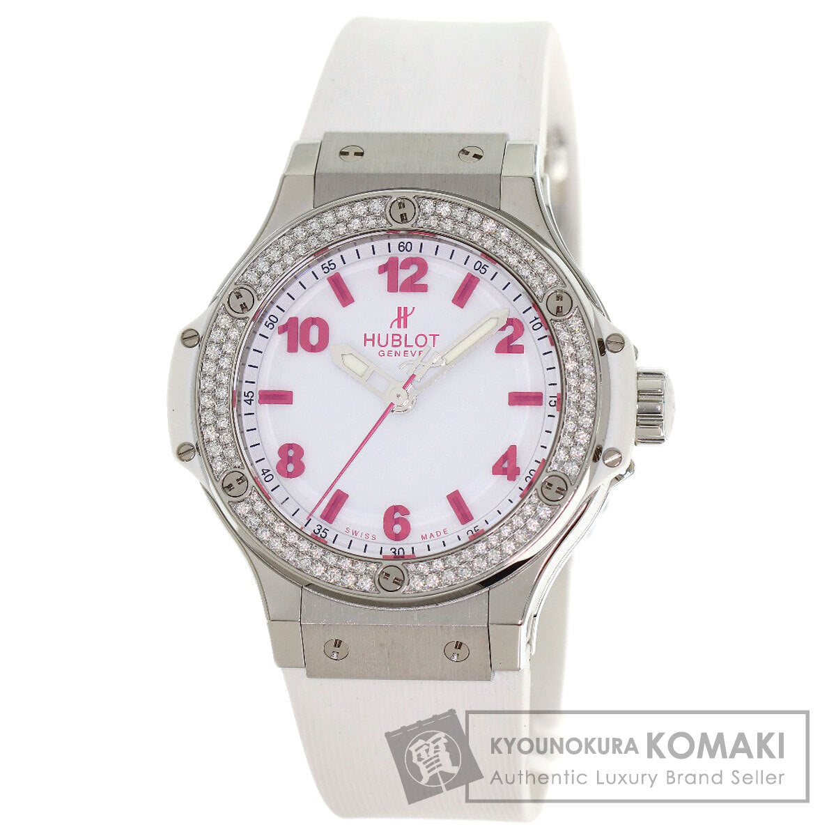 HUBLOT Big bang diamond Watches 361.SE.2090.RW.1104.NAS11 Stainless Steel/Rubber Ladies
