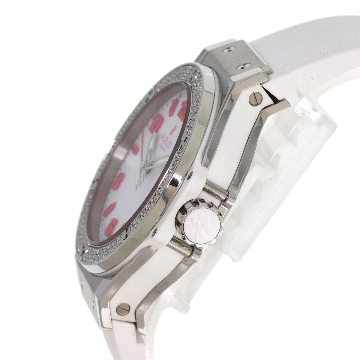 HUBLOT Big bang diamond Watches 361.SE.2090.RW.1104.NAS11 Stainless Steel/Rubber Ladies