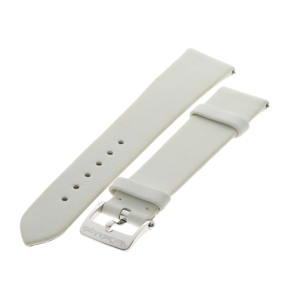 Van Cleef & Arpels Charm Watch 1.3" Triple Diamond Bezel Watches VCARM95300 K18 White Gold/Leather Ladies