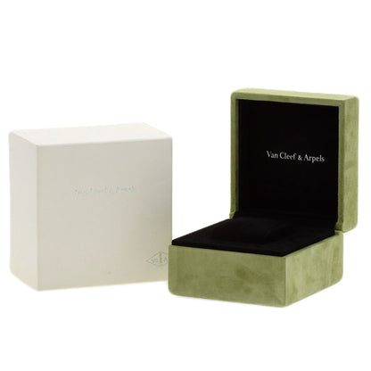 Van Cleef & Arpels Charm Watch 1.3" Triple Diamond Bezel Watches VCARM95300 K18 White Gold/Leather Ladies