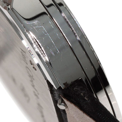 Van Cleef & Arpels Charm Watch 1.3" Triple Diamond Bezel Watches VCARM95300 K18 White Gold/Leather Ladies