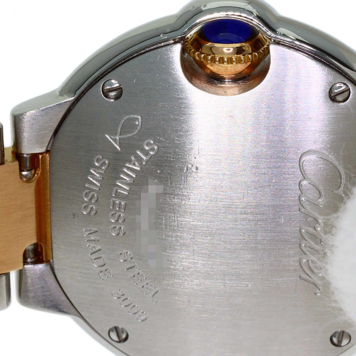 CARTIER Baron Blue SM 1.1 " Watches W6920034 Stainless Steel/SSxK18PG Ladies