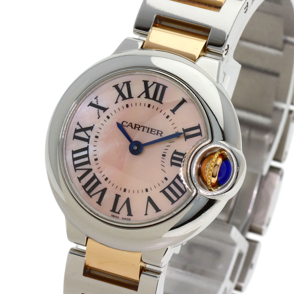 CARTIER Baron Blue SM 1.1 " Watches W6920034 Stainless Steel/SSxK18PG Ladies