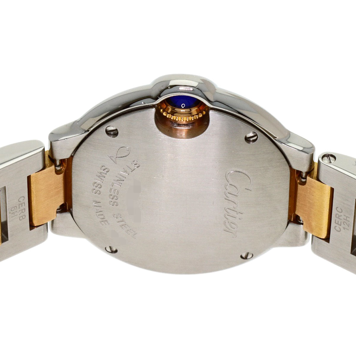 CARTIER Baron Blue SM 1.1 " Watches W6920034 Stainless Steel/SSxK18PG Ladies