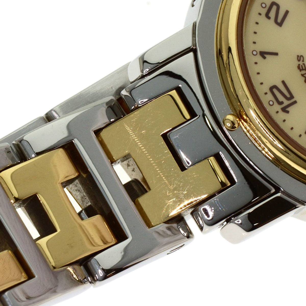 HERMES Clipper new buckle Watches CL4.220 Stainless Steel/SSxGP Ladies