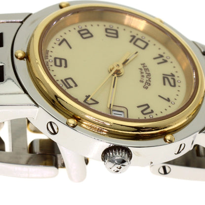 HERMES Clipper new buckle Watches CL4.220 Stainless Steel/SSxGP Ladies