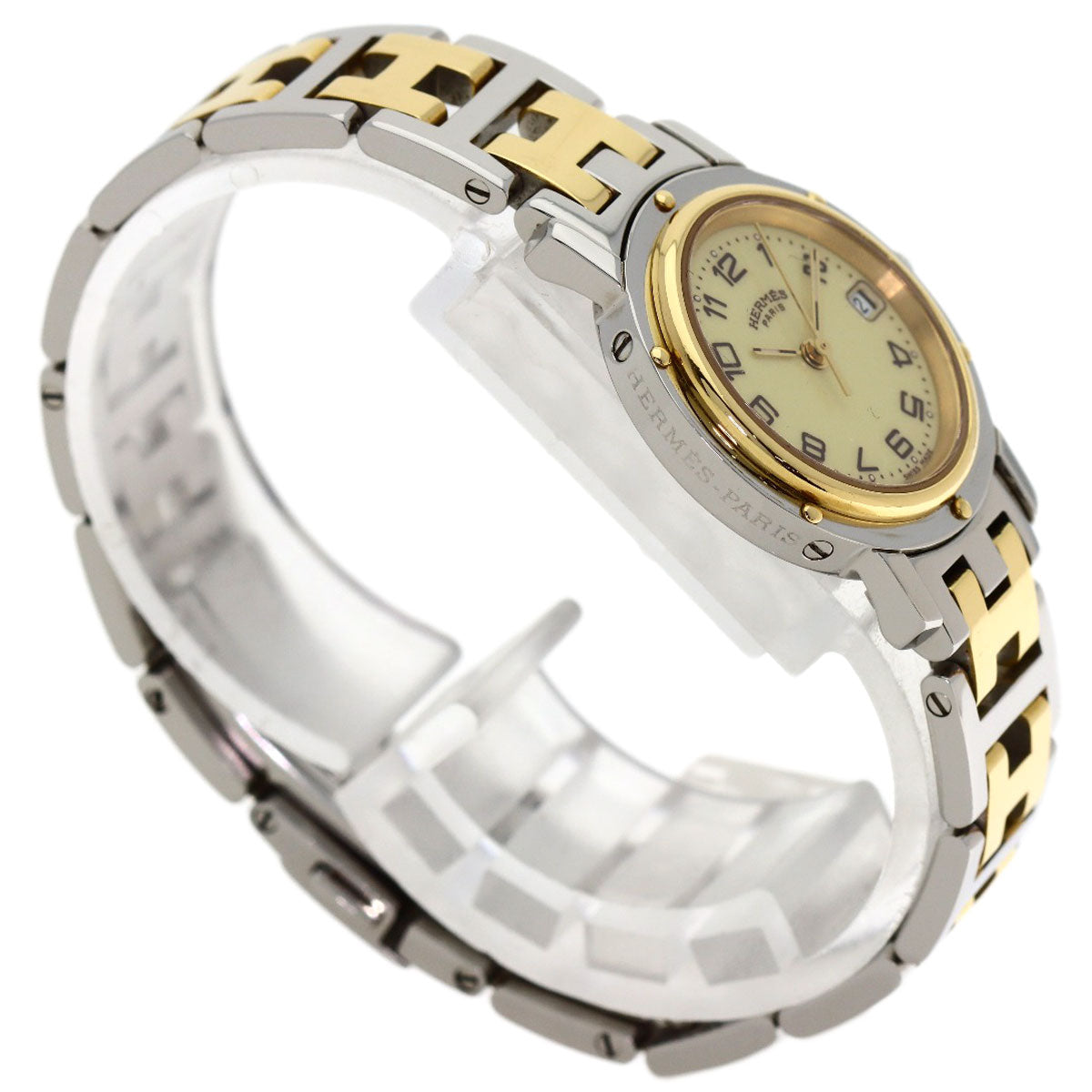 HERMES Clipper new buckle Watches CL4.220 Stainless Steel/SSxGP Ladies