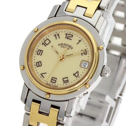 HERMES Clipper new buckle Watches CL4.220 Stainless Steel/SSxGP Ladies