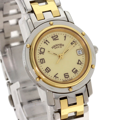 HERMES Clipper new buckle Watches CL4.220 Stainless Steel/SSxGP Ladies