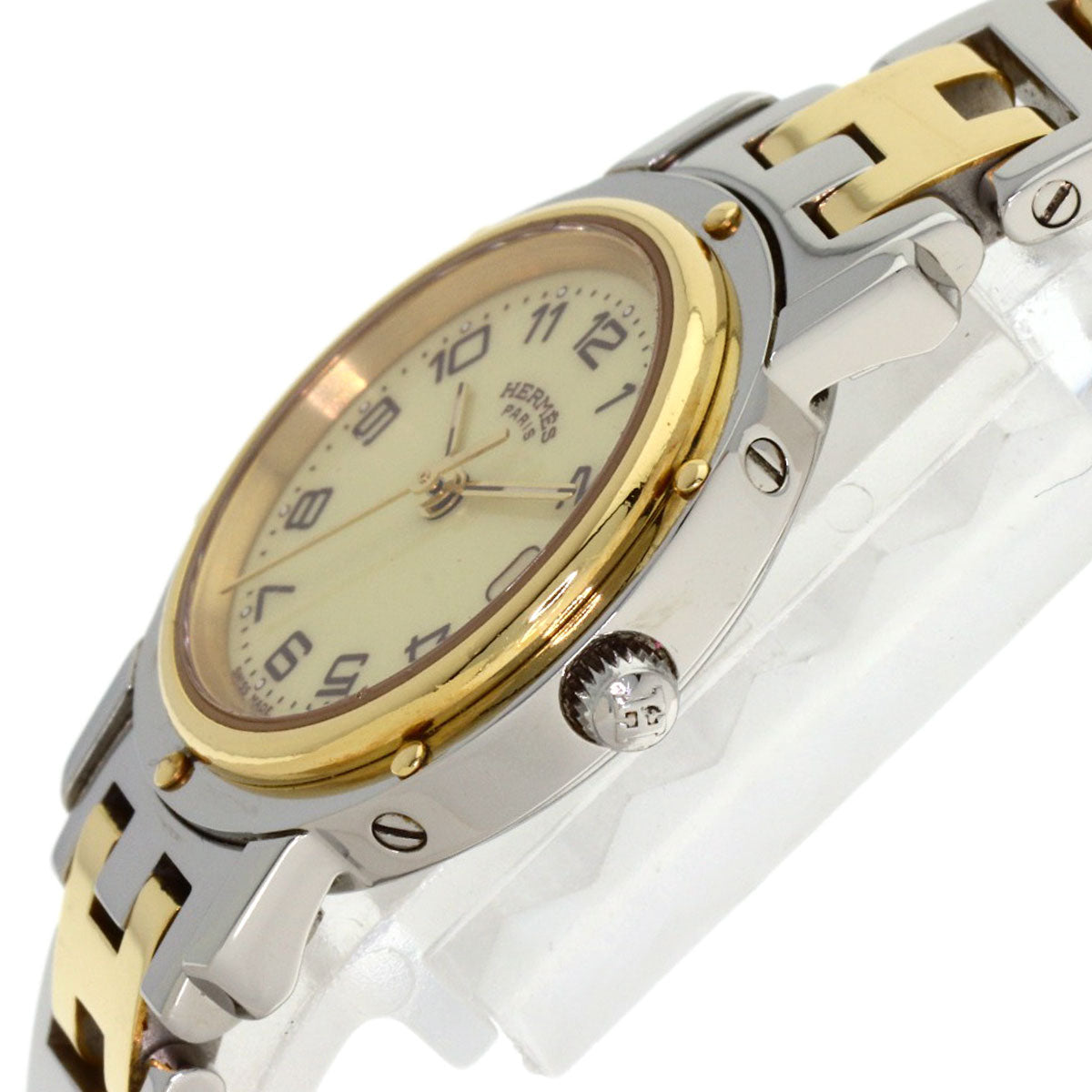 HERMES Clipper new buckle Watches CL4.220 Stainless Steel/SSxGP Ladies