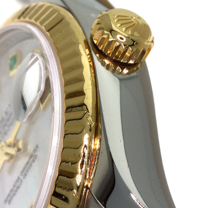 ROLEX Datejust 10P Emerald Watches 179173NGE Stainless Steel/SSxK18YG Ladies