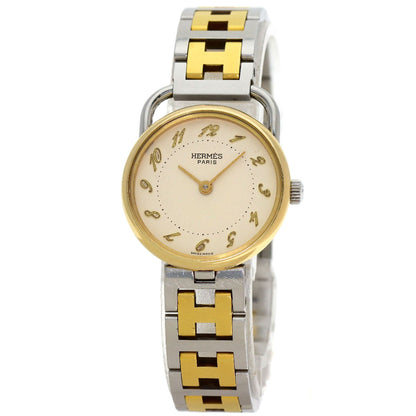 HERMES Arceau Watches Stainless Steel/SSxGP Ladies