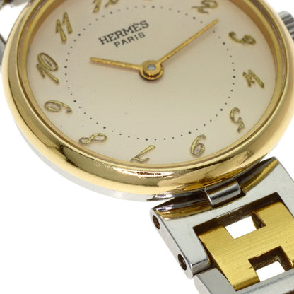 HERMES Arceau Watches Stainless Steel/SSxGP Ladies