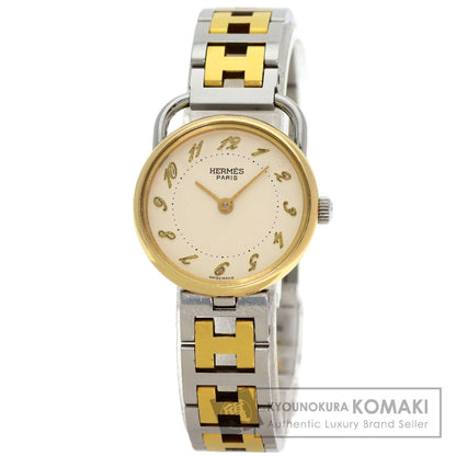 HERMES Arceau Watches Stainless Steel/SSxGP Ladies