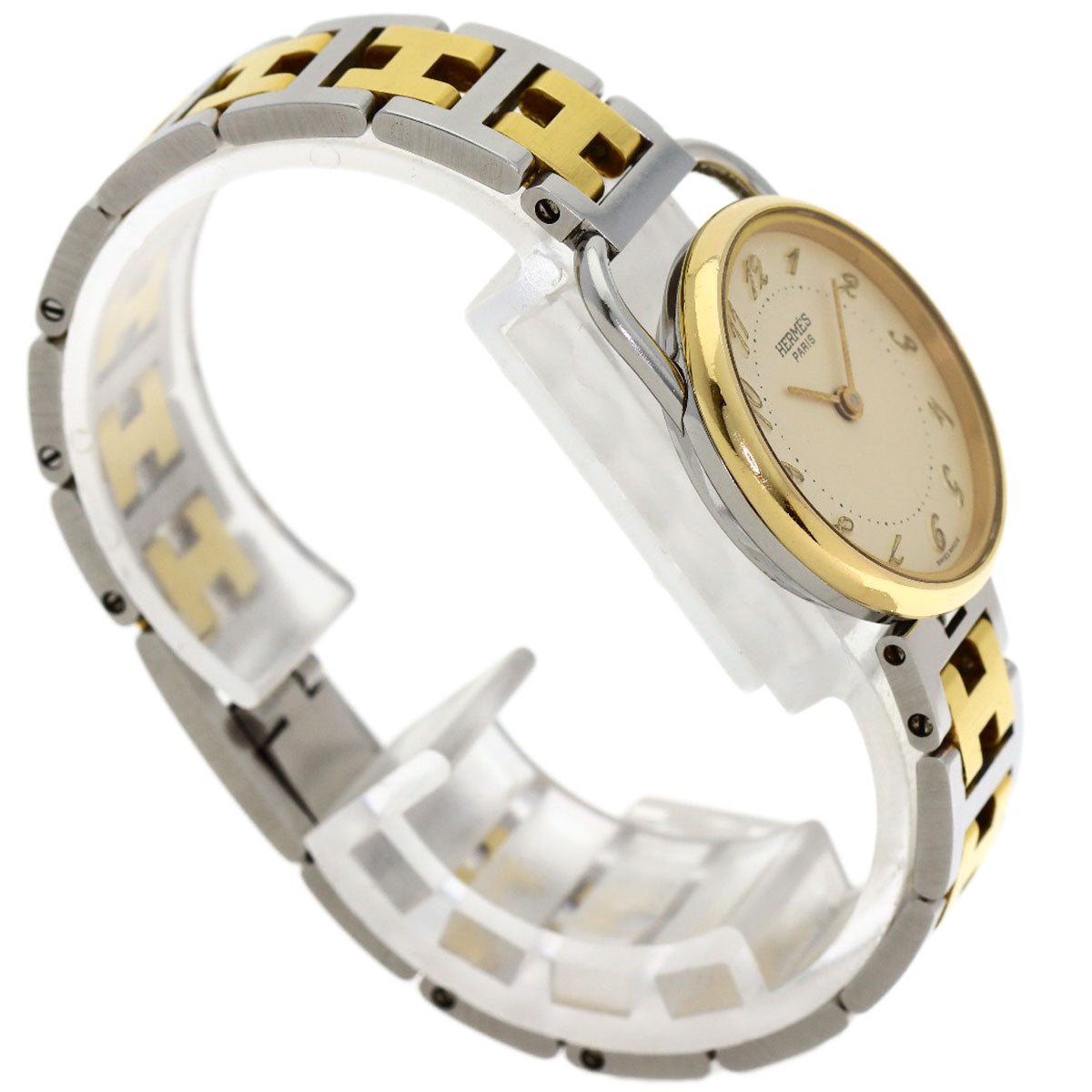 HERMES Arceau Watches Stainless Steel/SSxGP Ladies