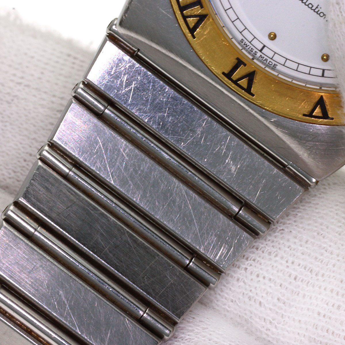 OMEGA Constellation flat bezel Watches Stainless Steel/Stainless Steel mens