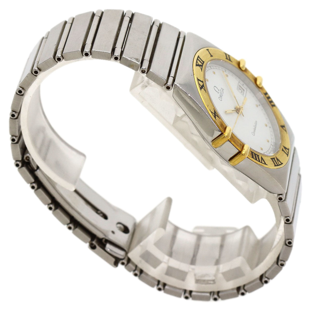 OMEGA Constellation flat bezel Watches Stainless Steel/Stainless Steel mens