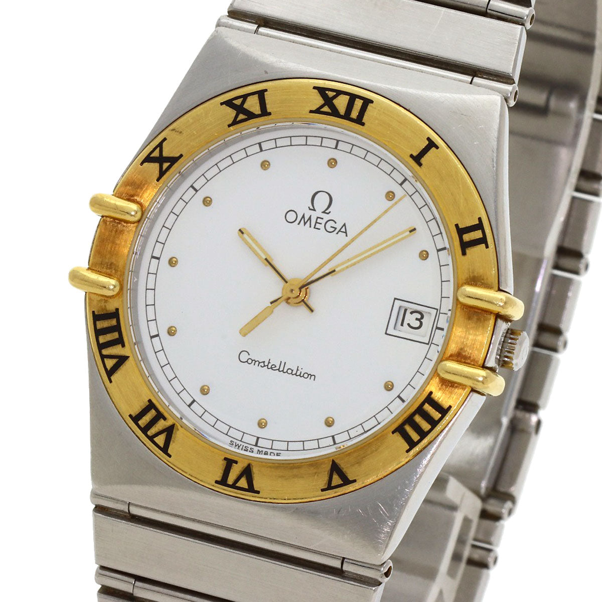 OMEGA Constellation flat bezel Watches Stainless Steel/Stainless Steel mens