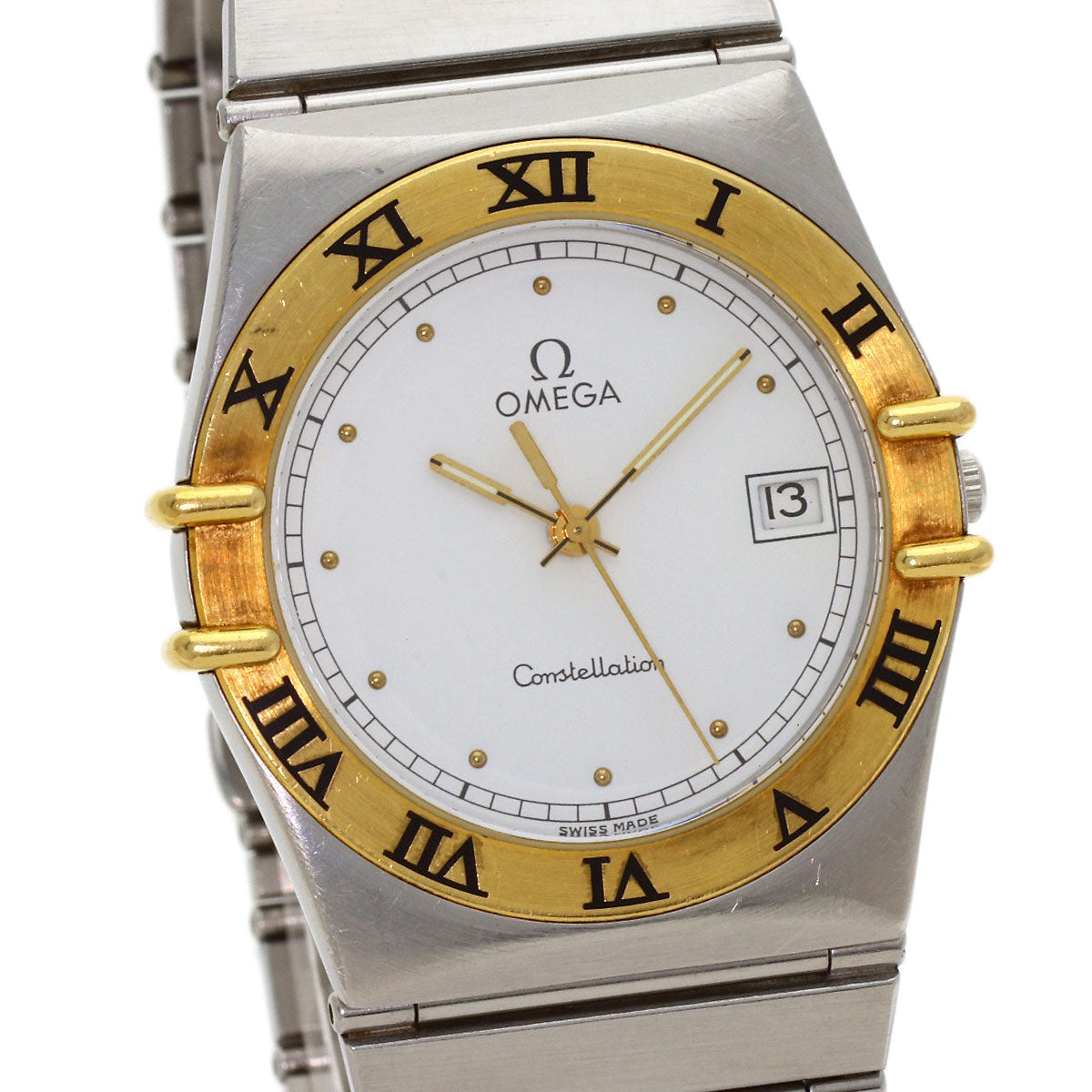 OMEGA Constellation flat bezel Watches Stainless Steel/Stainless Steel mens