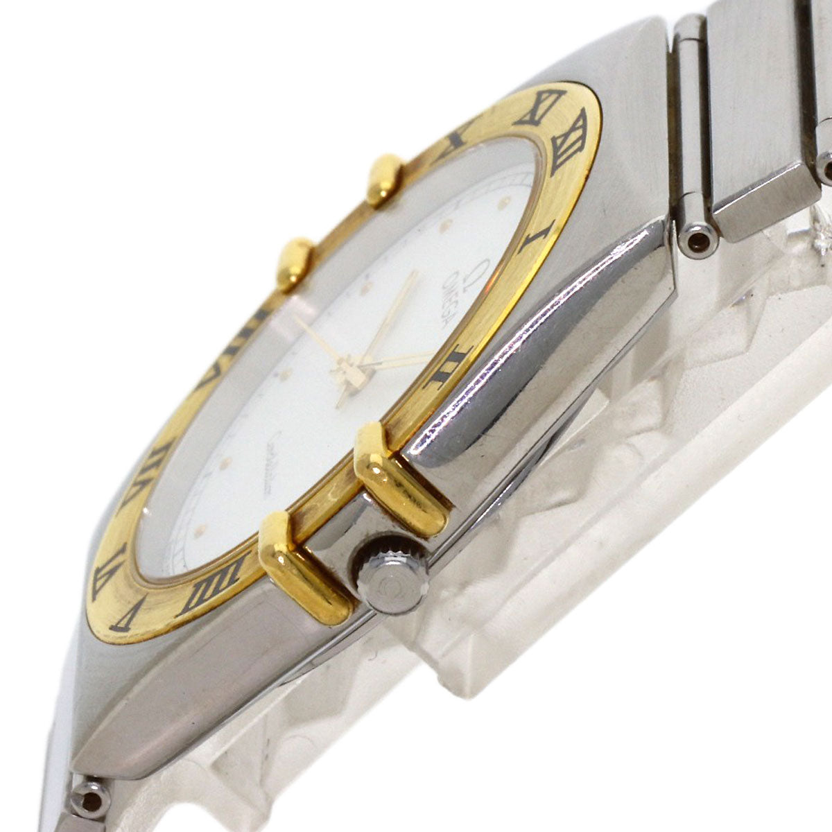 OMEGA Constellation flat bezel Watches Stainless Steel/Stainless Steel mens