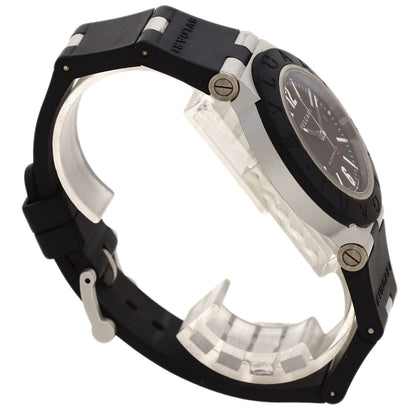 BVLGARI Aluminum date Watches BB40AT aluminum/Rubber mens