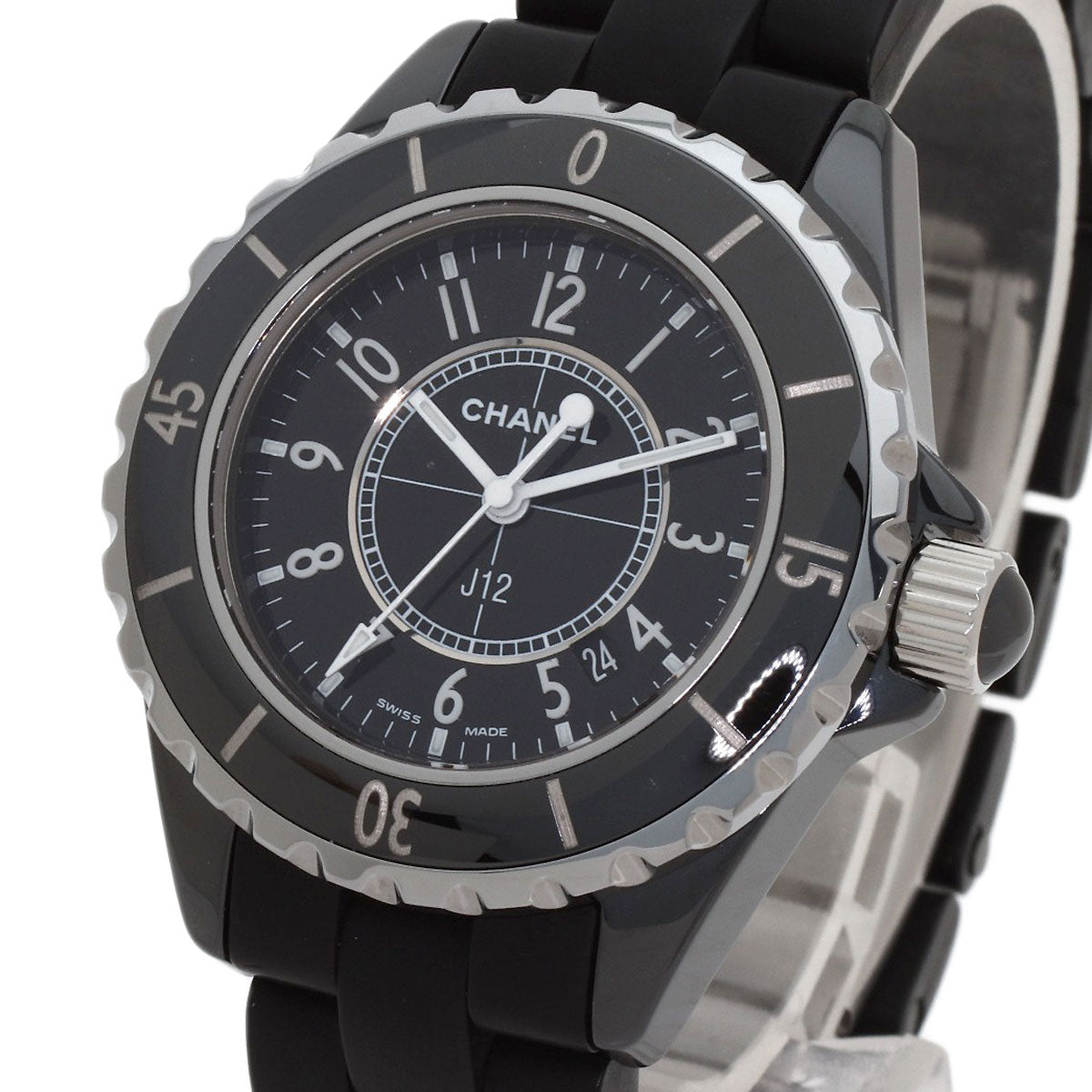 CHANEL J12 1.3" Watches H0681 Ceramic/Rubber Ladies