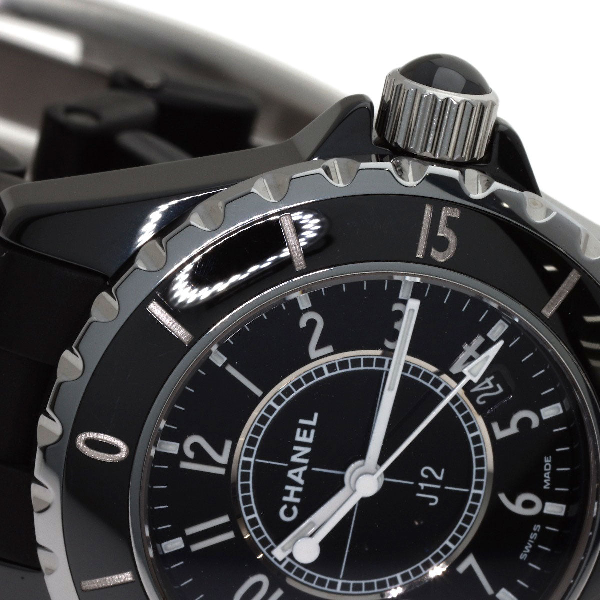 CHANEL J12 1.3" Watches H0681 Ceramic/Rubber Ladies
