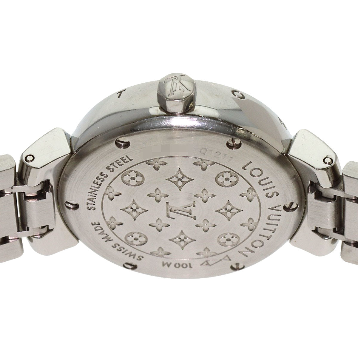 LOUIS VUITTON Tambour Watches Q1211 Stainless Steel/Stainless Steel Ladies