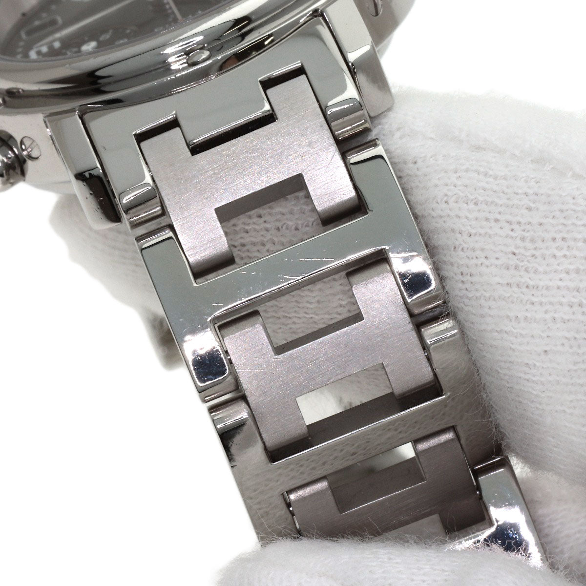 HERMES Clipper Chronograph Watches CL1.310 Stainless Steel/Stainless Steel Ladies