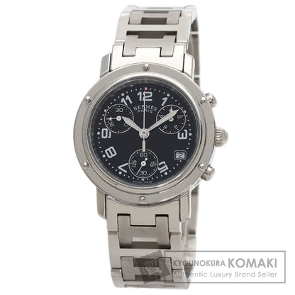 HERMES Clipper Chronograph Watches CL1.310 Stainless Steel/Stainless Steel Ladies