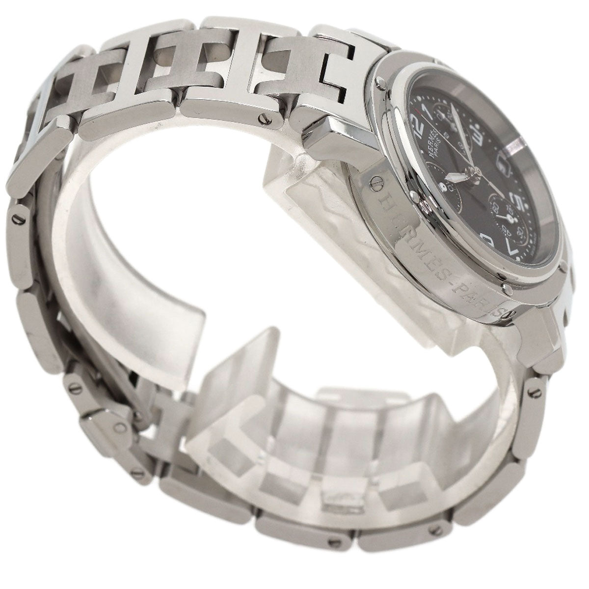HERMES Clipper Chronograph Watches CL1.310 Stainless Steel/Stainless Steel Ladies