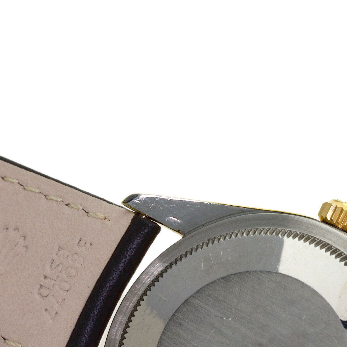 ROLEX Oyster Perpetual 1970 Watches 1550 Gold Plated/Leather mens