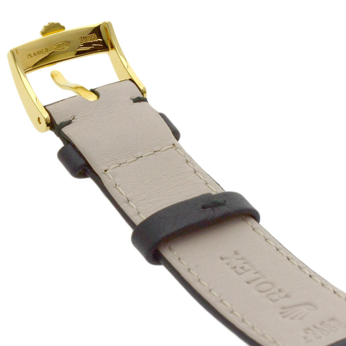 ROLEX Oyster Perpetual 1970 Watches 1550 Gold Plated/Leather mens