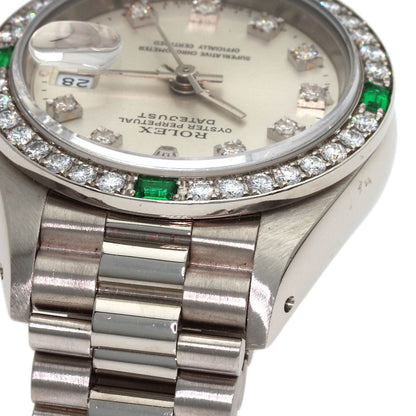 ROLEX Datejust Diamond Emerald Watches 69079G K18 White Gold/K18 White Gold Ladies
