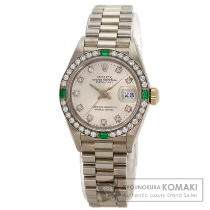 ROLEX Datejust Diamond Emerald Watches 69079G K18 White Gold/K18 White Gold Ladies