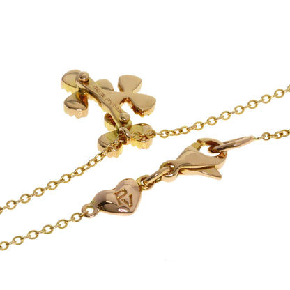 Ponte Vecchio Diamond Necklace K18 Pink Gold Ladies [Used]