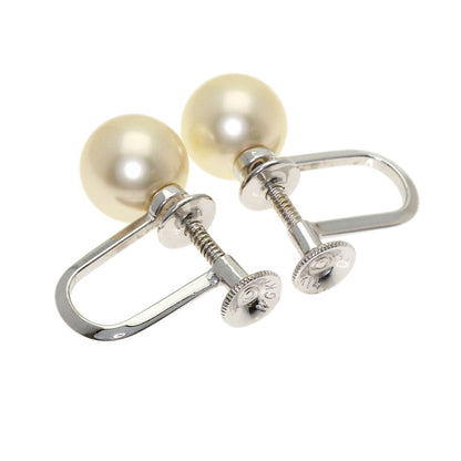 MIKIMOTO Pearl Pearl Earring K14 White Gold Ladies [Used]
