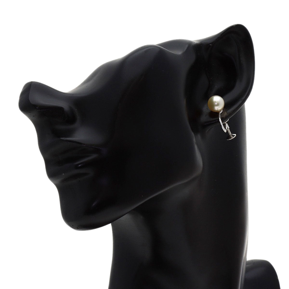MIKIMOTO Pearl Pearl Earring K14 White Gold Ladies [Used]